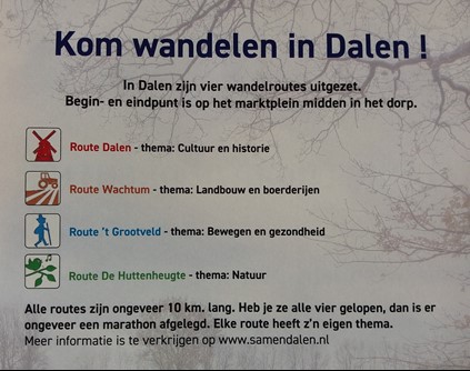 Wandelroutes Dalen